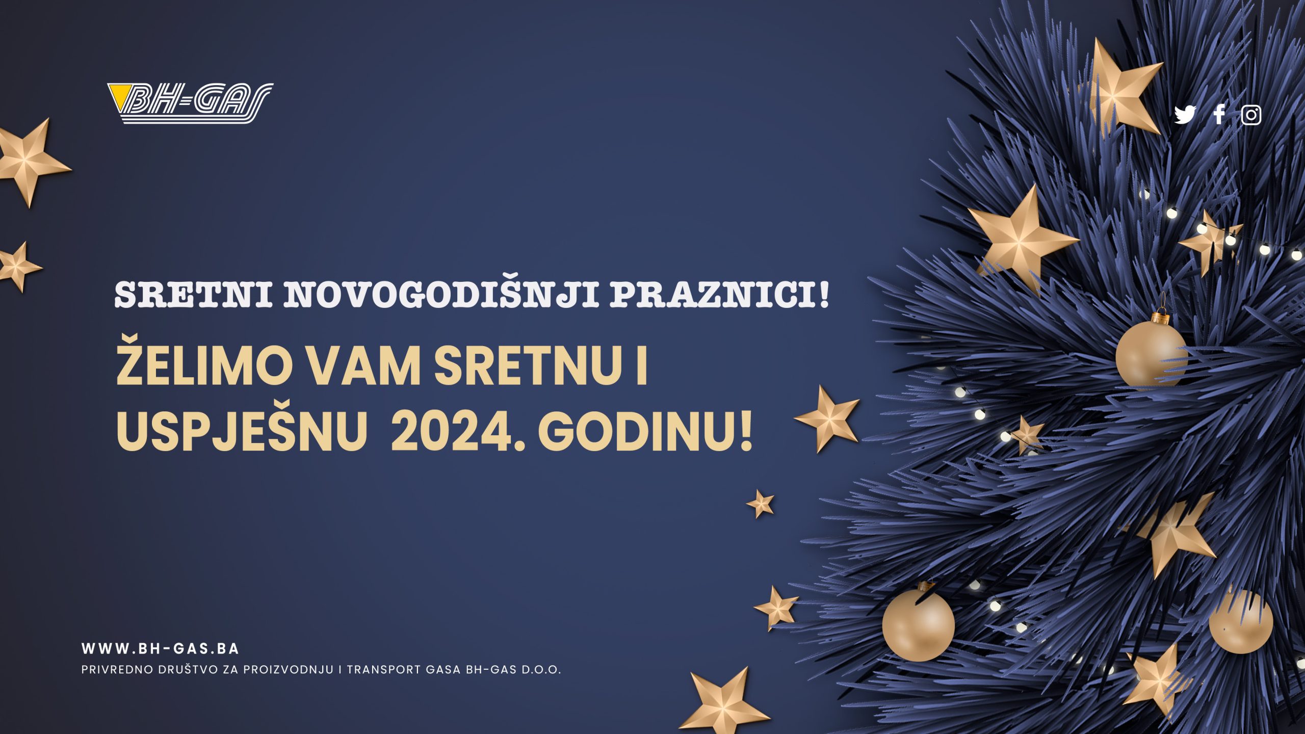 Sretni novogodišnji praznici! Želimo Vam sretnu i uspješnu 2024. godinu!